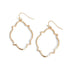 Gold Outline Dangle Earrings